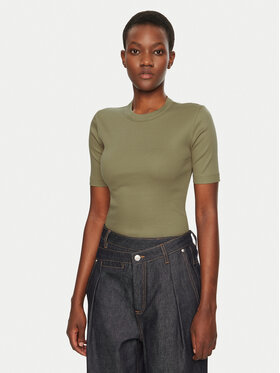 IVY OAK IVY OAK T-särk Kristin IO1100X2351 Khakivärviline Slim Fit