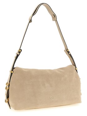 PINKO PINKO Torebka Beige Cowhide Shoulder Beżowy