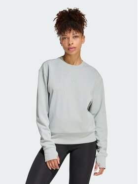 adidas adidas Bluza Designed-for-Training Warm-Up Crewneck Zielony Loose Fit