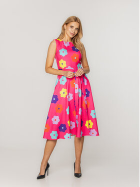 Willsoor Willsoor Sukienka codzienna 67785 Różowy A-Line Fit