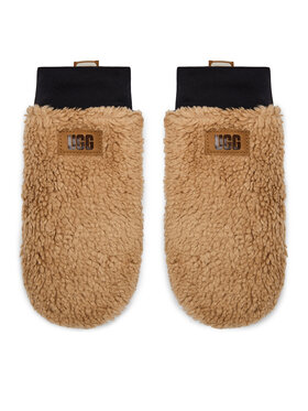 Ugg Ugg Дамски ръкавици W Sherpa Mitten W Logo Tape 21631 Бежов