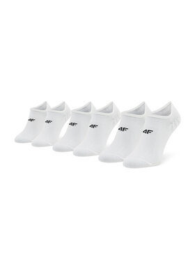 4F 4F 3er-Set niedrige Unisex-Socken H4L22-SOM300 Weiß