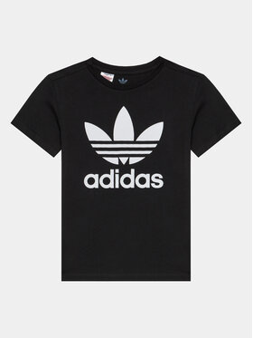 adidas adidas Tričko Trefoil DV2905 Čierna Regular Fit