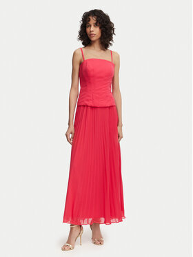 French Connection French Connection Večerna obleka Tiana 719H9 Temno rožnata Slim Fit