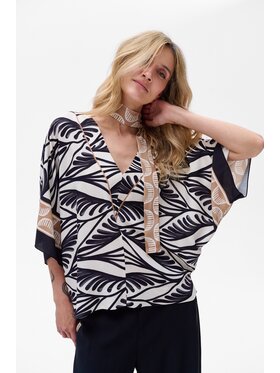 blue shadow blue shadow Bluzka Skala Czarny Regular Fit