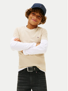 Tommy Hilfiger Tommy Hilfiger Тишърт KB0KB06879 Бежов Regular Fit