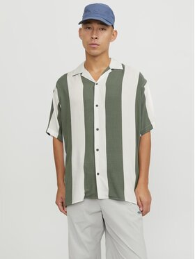 Jack&Jones Jack&Jones Camicia Jcojeff Aop Resort Ss Relax Ln Verde Shirt Fit