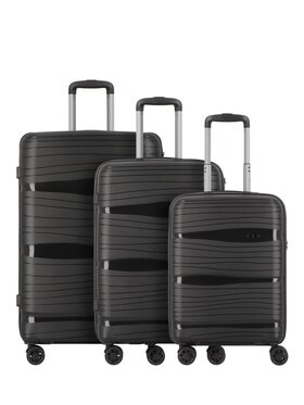 D&N D&N Komplet walizek 294470 Czarny
