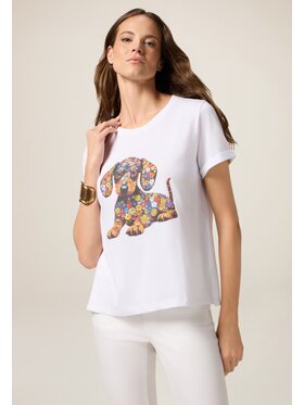 Oltre Oltre T-Shirt G080J004429N0S1 Biały Regular Fit
