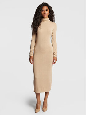 Notes Du Nord Notes Du Nord Strickkleid Bea 12547 Beige Slim Fit