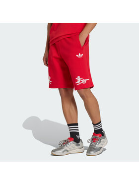 adidas adidas Szorty sportowe 161572 Czerwony Regular Fit