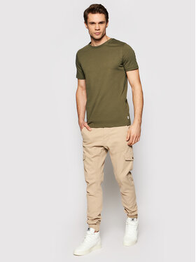 Jack&Jones T-shirt Orrganic Basic 12156101 Zelena Slim Fit