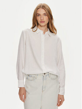 Vero Moda Vero Moda Marškiniai Linn 10305085 Balta Relaxed Fit