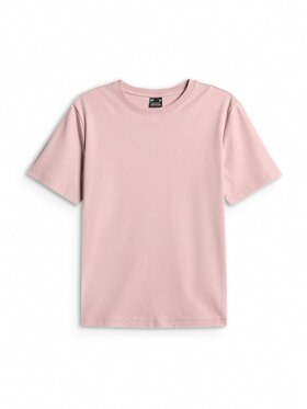 4F 4F T-Shirt BASIC+ Różowy jasny Regular Fit