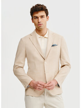 Pako Lorente Pako Lorente Marynarka P25SF-3X-001 Beżowy Slim Fit
