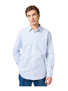 Wrangler Wrangler Koszula 112362554 Niebieski Regular Fit