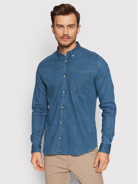 Jack&Jones PREMIUM Jack&Jones PREMIUM džínsová košeľa Perfect 12195835 Modrá Slim Fit
