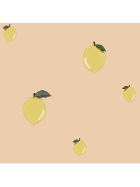 Dekornik Dekornik Tapeta Little Lemons Różowy