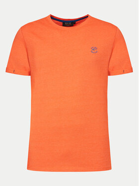 INDICODE INDICODE T-Shirt Stamatis 41-038 Oranžová Regular Fit