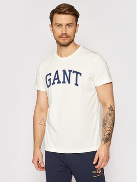 Gant Gant Тишърт Arch Outline 2003007 Бял Regular Fit