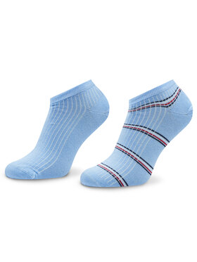 Tommy Hilfiger Tommy Hilfiger Sada 2 párů dámských nízkých ponožek 701223804 Modrá