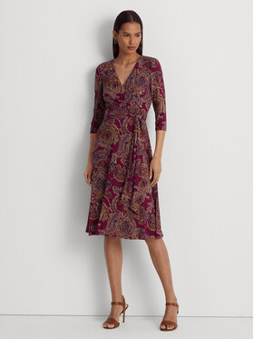 Lauren Ralph Lauren Lauren Ralph Lauren Ежедневна рокля 250909498001 Бордо Regular Fit