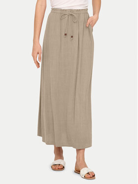 ONLY ONLY Maxi sukňa Solvi 15338678 Béžová Regular Fit