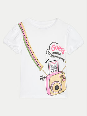 Guess Guess Футболка K4GI13 K6YW4 Білий Regular Fit