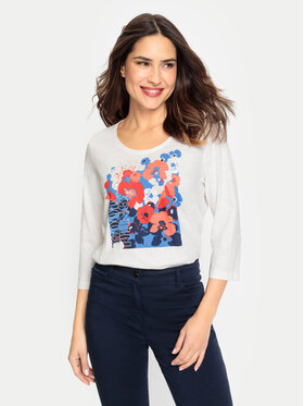 Olsen Olsen Bluzka 11104768 Biały Regular Fit