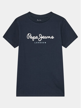 Pepe Jeans Pepe Jeans T-Shirt New Art N PB503493 Granatowy Regular Fit