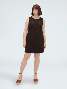 Fiorella Rubino Fiorella Rubino Sukienka codzienna 7044L001226N0V2 Brązowy Regular Fit