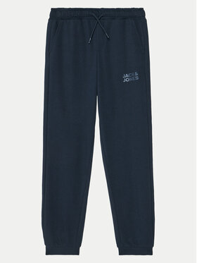 Jack&Jones Junior Jack&Jones Junior Teplákové nohavice 12179798 Tmavomodrá Regular Fit