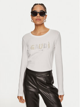 Gaudi Gaudi Tricou 421BD64035 Alb Regular Fit