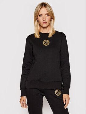 Versace Jeans Couture Versace Jeans Couture Bluza V-Emblem Foil 71HAIT03 Czarny Regular Fit