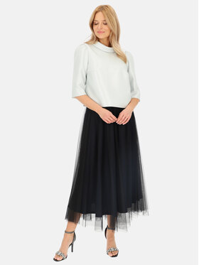 L’AF L’AF Bluzka Gamma 2 Srebrny Regular Fit