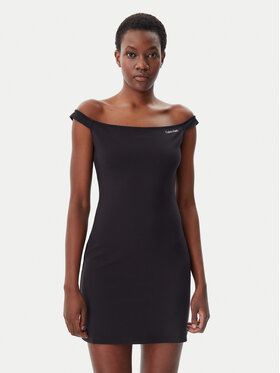 Calvin Klein Jeans Calvin Klein Jeans Kleid für den Alltag Logo Milano J20J225541 Schwarz Slim Fit