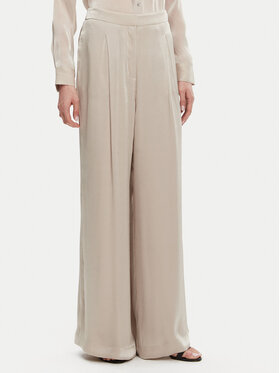 MICHAEL Michael Kors MICHAEL Michael Kors Панталони тип палацо MS430638BB Бежов Wide Leg