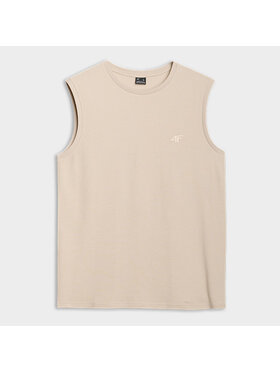 4F 4F T-Shirt 4FRSS25TSLEM233-83 Brązowy Active Fit