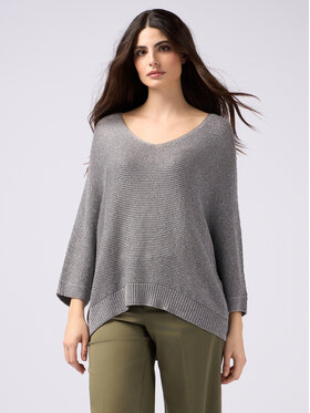 Oltre Oltre Cardigan M460E001816N013 Grigio Over Fit