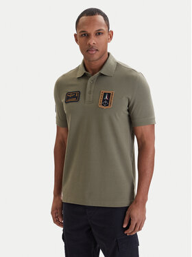 Aeronautica Militare Aeronautica Militare Polokošile 261PO1927UP00191 Zelená Regular Fit