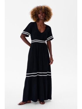 blue shadow blue shadow Sukienka Stella Czarny Regular Fit