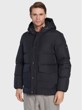 Tommy Hilfiger Tommy Hilfiger Пуховик MW0MW27683 Cиній Regular Fit