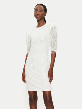 YAS YAS Kokteiļkleita Bella 26034900 Balts Regular Fit
