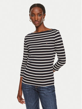 Tommy Hilfiger Tommy Hilfiger Blúzka New Cody WW0WW40589 Tmavomodrá Slim Fit