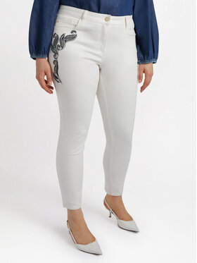 Fiorella Rubino Fiorella Rubino Pantaloni di tessuto P720T004861N011 Bianco Skin Fit