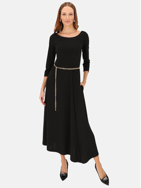 L’AF L’AF Sukienka dzianinowa Brenda Czarny Regular Fit