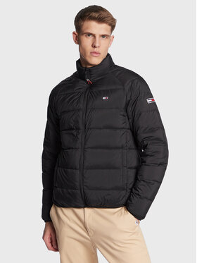 Tommy Jeans Tommy Jeans Пухено яке Light DM0DM15385 Черен Regular Fit