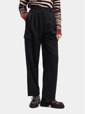 Desigual Desigual Παντελόνι υφασμάτινο 23WWPW06 Μαύρο Cargo Fit
