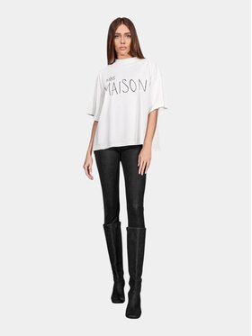 MADE BY SOCIETY MADE BY SOCIETY T-Shirt Signe - T27581 Biały Basic Fit