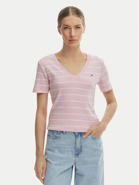 Tommy Hilfiger Tommy Hilfiger T-Shirt New Cody WW0WW40584 Ροζ Slim Fit